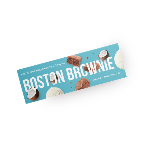 Десерт-мороженое Boston Brownie кокос