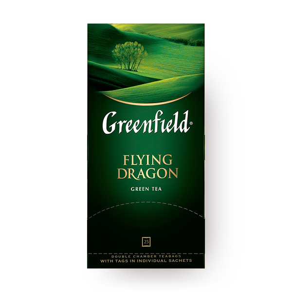 Чай зелёный Flying Dragon Greenfield в пакетиках