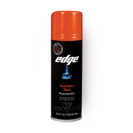 Edge for sensitive skin shaving gel