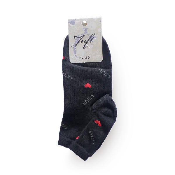 Носки женские Juft Love чёрные 37-39