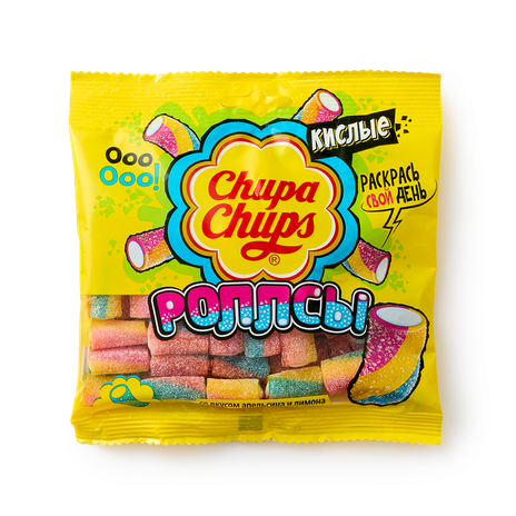 Мармелад жевательный Роллсы Chupa Chups кислые