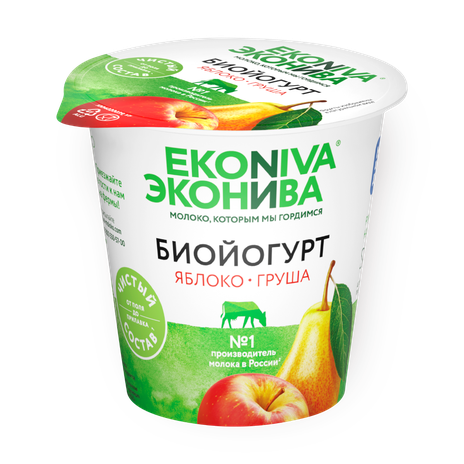 Биойогурт «Эконива» яблоко-груша 2,8%
