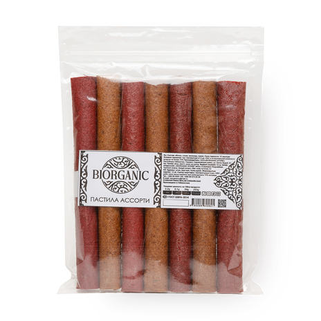 Пастила Biorganic Ассорти в трубочках