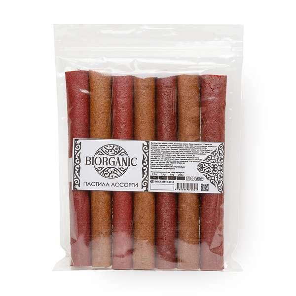 Пастила Biorganic Ассорти в трубочках