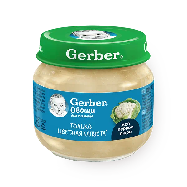 Пюре Gerber цветная капуста с 4 месяцев