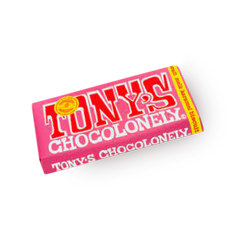 Tony's milk chocolate with biscuit crumbs and caramel