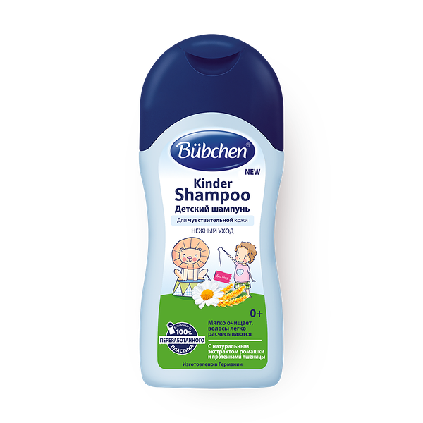Детский шампунь Bubchen , с ромашкой и протеинами пшеницы, 0+ мес.