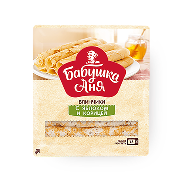 Блинчики с яблоком и корицей «Бабушка Аня» замороженные