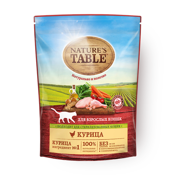 Сухой корм для кошек Nature's Table курица