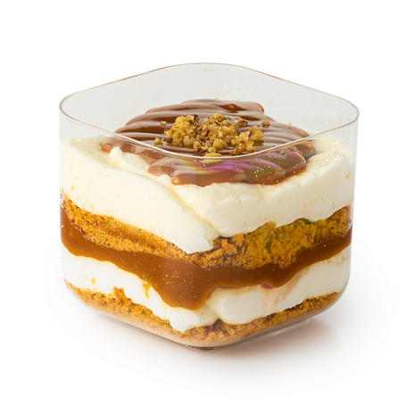 Десерт Кейк-бокс «Вкусная история» медово-карамельный замороженный