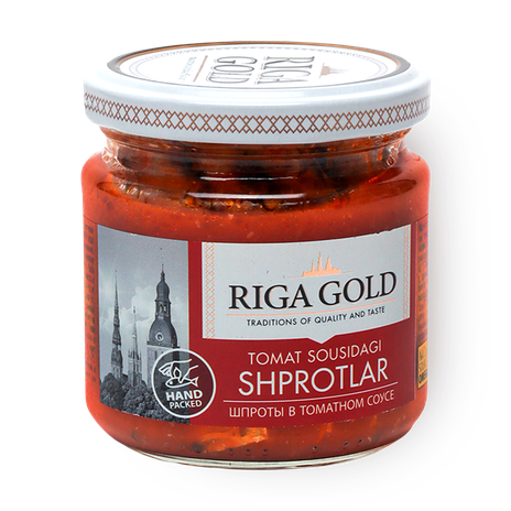 Шпроты Riga Gold в томатном соусе