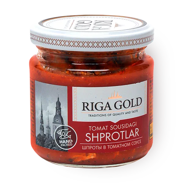 Шпроты Riga Gold в томатном соусе