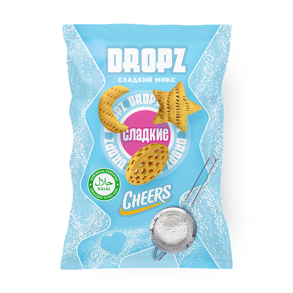 Снеки воздушные Dropz со вкусом сладкий микс