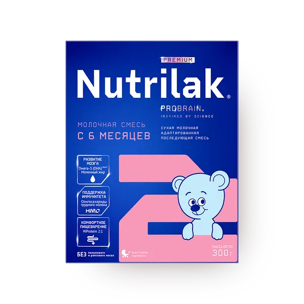 Смесь молочная сухая Nutrilak Premium 2 адаптированная последующая