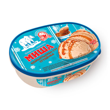 Мороженое «Миша» со вкусом варёной сгущёнки и ароматом карамели