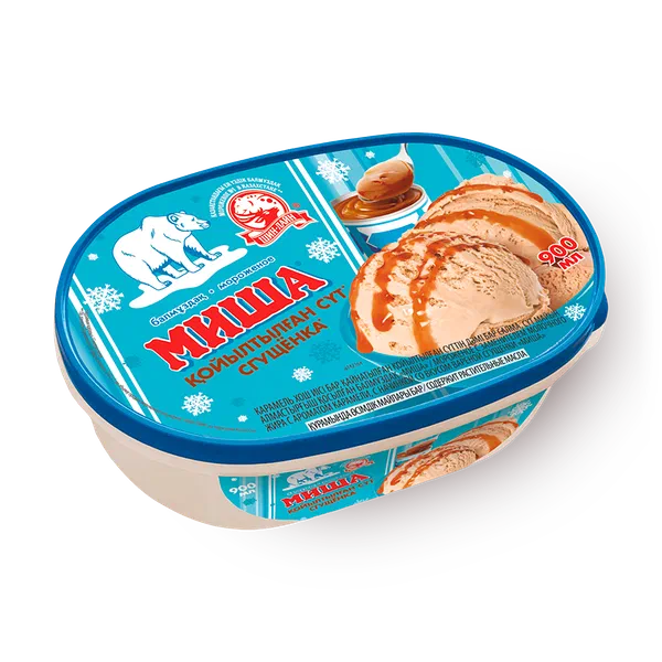 Мороженое «Миша» со вкусом варёной сгущёнки и ароматом карамели