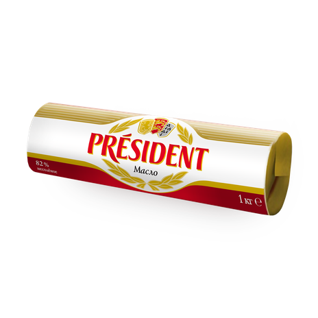 Масло сливочное «President», 82%