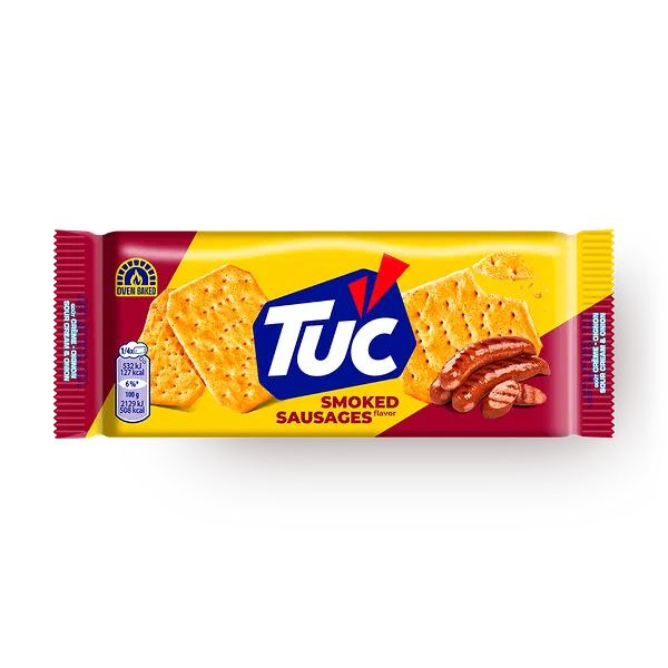 Крекер Tuc копчёные колбаски