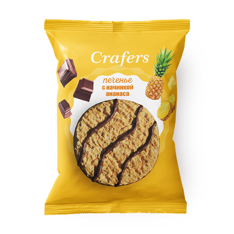 Печенье Crafers со вкусом ананаса