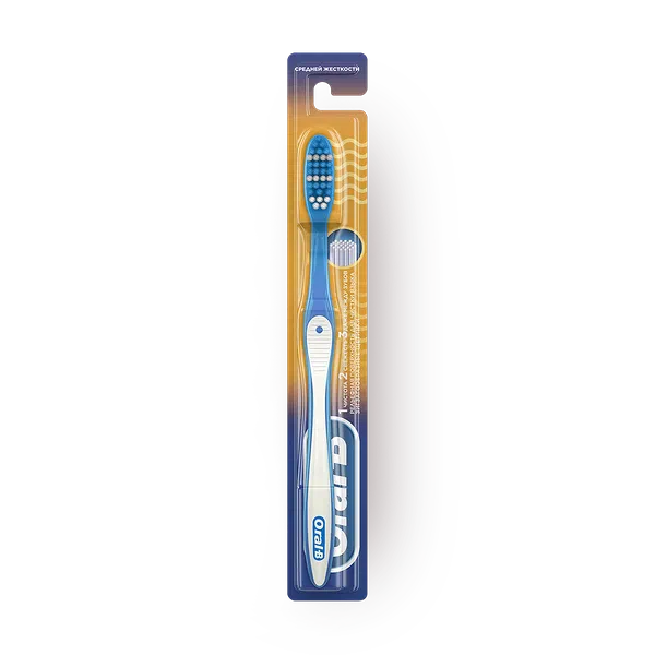 Зубная щетка Oral-B 1-2-3 средняя жесткость