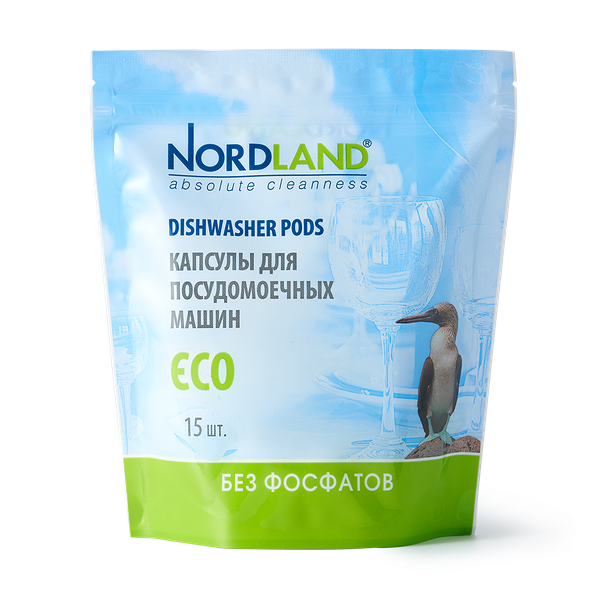 Капсулы для посудомоечных машин NordLand без фосфатов
