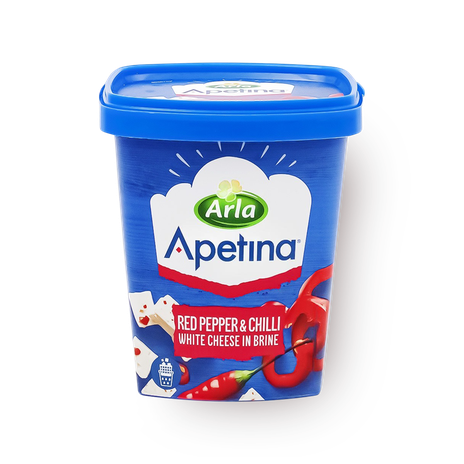 Сыр Фета Apetina Arla с паприкой и чили кубики в рассоле