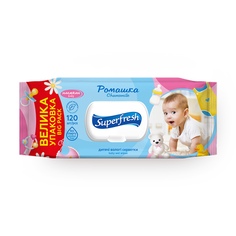 Влажные салфетки Superfresh ромашка