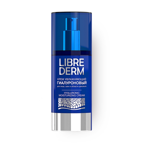 Крем увлажняющий гиалуроновый Librederm для лица, шеи и декольте