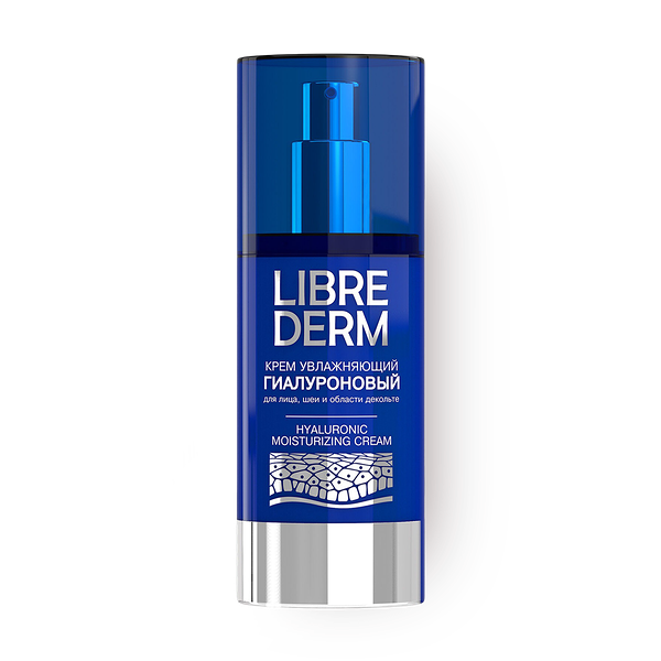 Крем увлажняющий гиалуроновый Librederm для лица, шеи и декольте