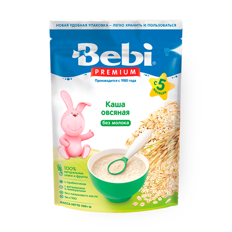 Каша безмолочная Bebi Premium Овсяная с 5 месяцев