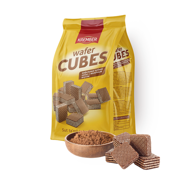 Вафли Cubes тёмные