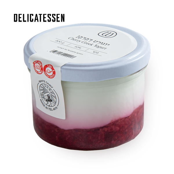 Delicatessen cherry yogurt