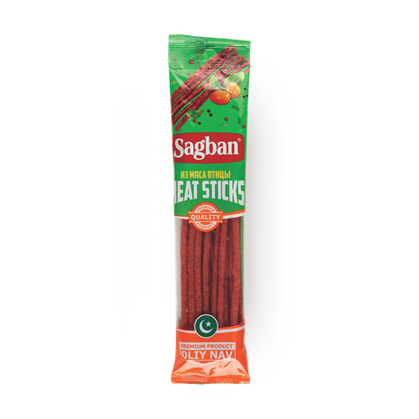 Колбаски сыровяленые мясные куриные Sagban кнуты