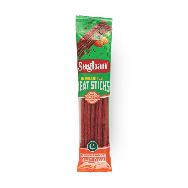 Колбаски сыровяленые мясные куриные Sagban кнуты
