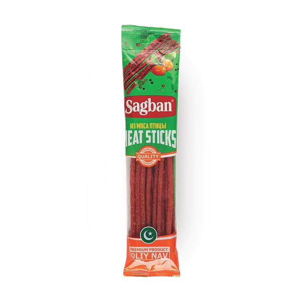 Колбаски сыровяленые мясные куриные Sagban кнуты