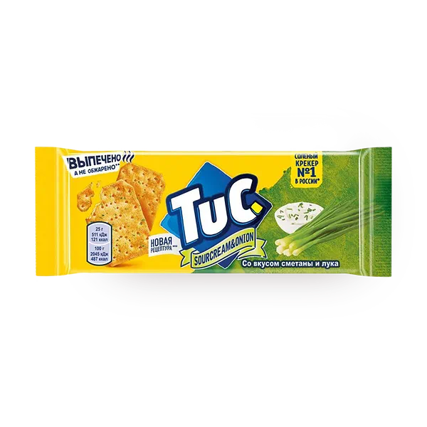 Крекеры Tuc солёные со вкусом сметаны и лука