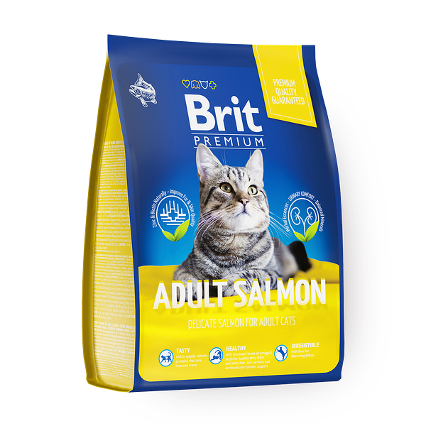 Сухой корм для кошек Brit Premium лосось