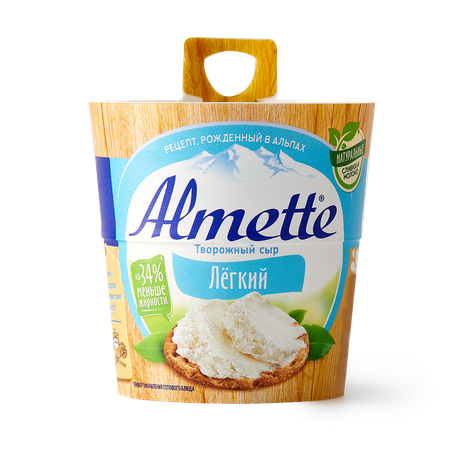 Сыр творожный лёгкий Almette 53%