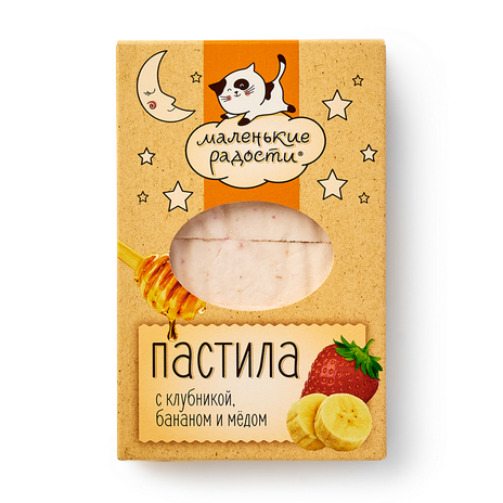 Пастила с клубникой, бананом и мёдом «Маленькие радости»