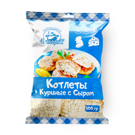 Котлеты из мяса курицы «Фаворит» с сыром