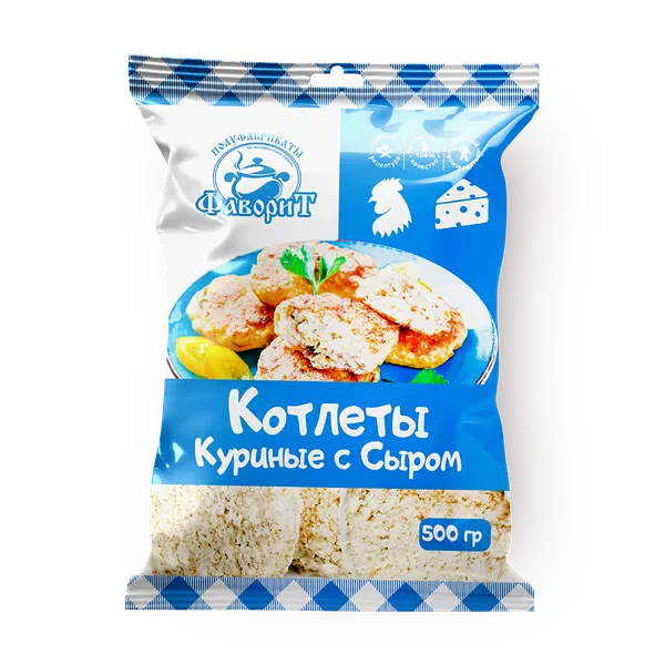 Котлеты из мяса курицы «Фаворит» с сыром