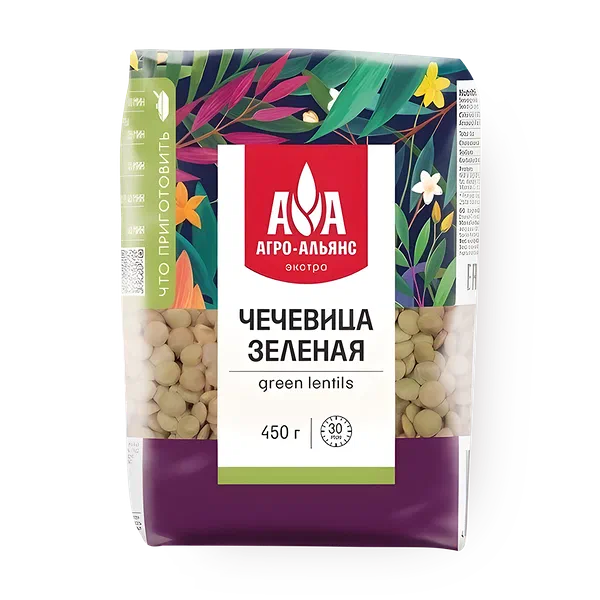 Чечевица зелёная «Агро-Альянс» Экстра