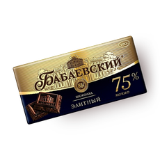 Шоколад Элитный Бабаев­ский 75% какао
