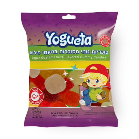 Yogueta Candied gum with fruit flavors