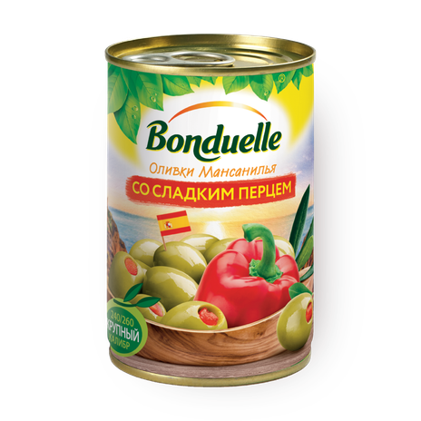 Оливки Bonduelle со сладким перцем