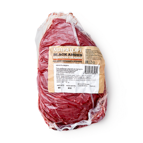 Говядина мякоть бедра без кости Black Angus «Мираторг» охлаждённая, 600 ...