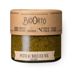 Bio Orto Organic garlic basil pesto spread
