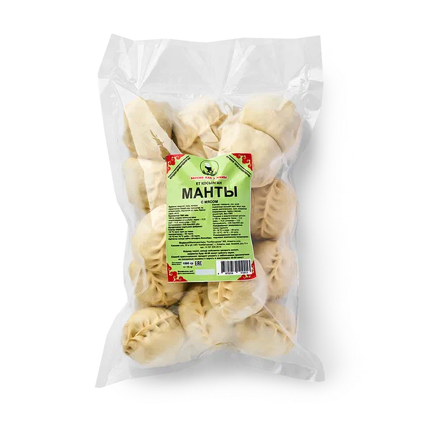 Манты из говядины «Вкусно как у мамы» замороженные