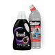 Гель для стирки чёрного белья Perwoll Black, 1.095 L + Средство для прочистки канализационных труб Sanfor гель, 750 ml