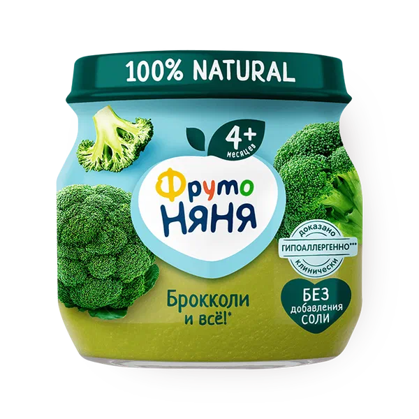 Пюре «ФрутоНяня» брокколи с 4 месяцев